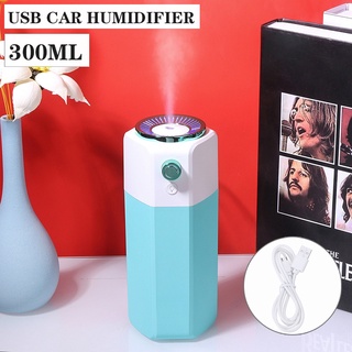 300ml Mini Coche USB Luz De Noche Humidificador De Aire Difusor De Aceite Aroma Niebla Pulverizador DySunbeymall