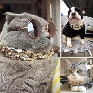 1 pza collar De cadena De oro ajustable Para perro perro gatito accesorios Para mascotas
