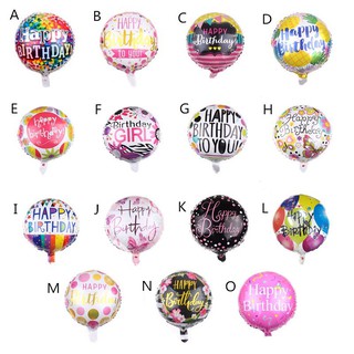 18inch Foil Balloons Happy Birthday Party Helium Balloon Decorations