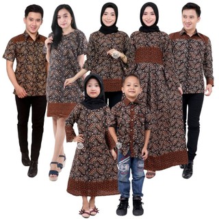 Pareja Batik camisa para hombres y mujeres familia Batik Tops Mataram motivo