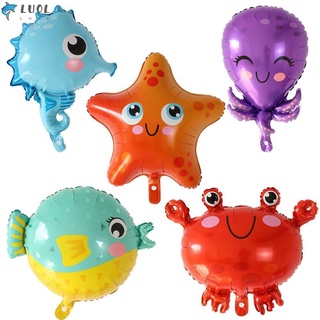 Luolulu venta caliente De dibujos Animados Globos De helio De mar/Globos De helio para niños/juguetes decoración inflable De aluminio globo De helio