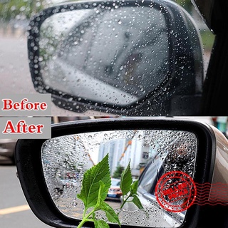 2 Pcs Rainproof Motorcycle Car Wing Mirrors Anti-fog Protective Rain Sticker Film Shield X1R0