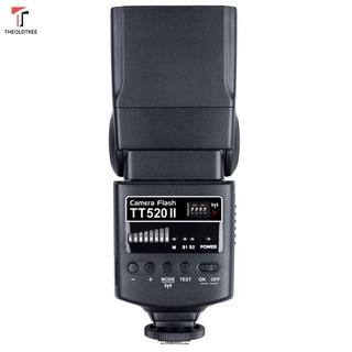 TT520II lámpara Flash para cámara SLR Flash ángulo ajustable múltiples modos (6)