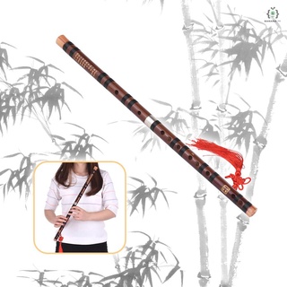 Rx F Key instrumento tradicional Dizi flauta de bambú amargo con nudo para principiantes