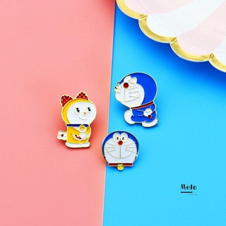 Melodg Collar broche insignia broche lindo Doraemon/Dorami mochila/bolsa camiseta Match para ropa Metal
