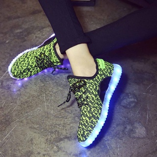 Tenis/zapatos luminosos Led luminosos Usb recargables con cordones 0510 (2)