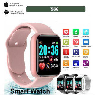 🙌 reloj inteligente y68 d20 con bluetooth usb con monitor cardiaco smartwatch Ynuv
