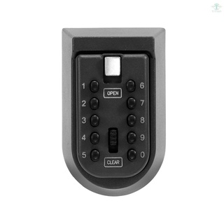 caja de seguridad para llaves de aleación de aluminio montada en la pared de seguridad del hogar contraseña cerradura de seguridad cajas de almacenamiento con código