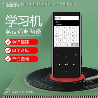 (EXISTENCIAS)☃┅Ruizu mp3 Walkman Reproductor MP5 mp4 Música Walkman Versión para estudiantes Bluetooth Banda de escucha en inglés Diccionario
