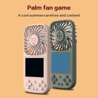 Juegos clásicos Mini consola Retro Personal oficina al aire libre ventilador de viaje enfriador Mini juegos de mano consola ventilador