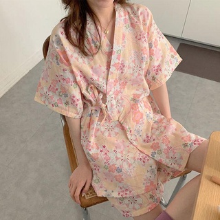 Pijamas Mujeres Verano 2022 Nuevo Estilo ins Dulce Japonés Versión Coreana Estudiantes Lindo Todo-Partido De Manga Corta Ropa De Hogar Trajes