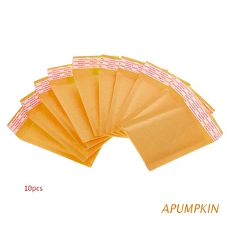 apumpkin 10 piezas kraft bubble mailers amarillo acolchado bolsas de correo de papel envío sobres