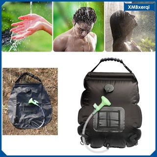 [erqi] bolsa de ducha de camping de 5 galones/20 l ducha solar al aire libre portátil ducha solar bolsa de ducha 20l bolsas de agua al aire libre camping