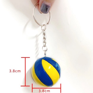 Instore Mini llavero De cuero con colgante Para jugadores De coches/Voleibol/Voleibol (2)