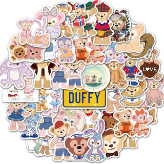 40pcs/set Duffy Bear Stickers for Decals to DIY Laptop Guitar Luggage Bicycle Graffiti Waterproof Stickers