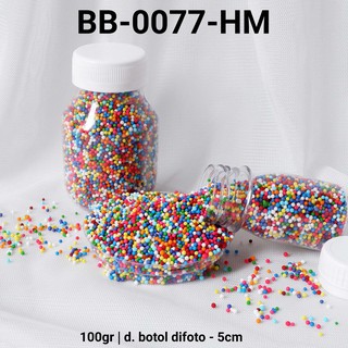 Bb-0077-Hm espolvorear espolvorear espolvorear 100gr 100 gramos de perlas arco iris