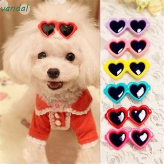 vándalo kawaii arcos de pelo lindo boutique mascota perro clips perro aseo 8pcs moda venta caliente amor estilo perrito gafas de sol/multicolor