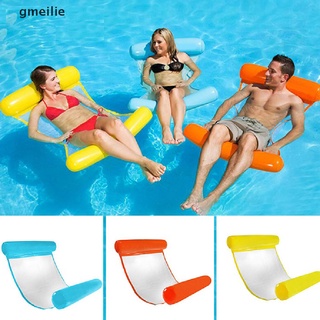 gmeilie - hamaca flotante flotante para piscina, piscina, inflable, cubierta mx