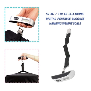 50 kg/110 lb electrónica digital portátil equipaje colgando báscula de peso