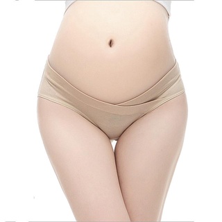 Embarazo calzoncillos de algodón en forma de U cintura baja maternidad ropa interior de las mujeres ropa interior