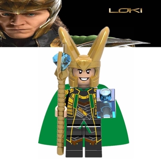 Bloques de construcción Xh1272 Loki Marvel Super héroes compatible Lego minifiguras juguetes Para niños