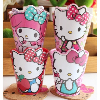 hello kitty personalizado de dibujos animados creativo hello kitty lindo creativo melamina lavado taza gárgara taza de dientes taza