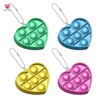 Mini Push Pops Bubble Sensory Toy Stress Relief Easy to Carry Hand Toys Keychain Toy Stress Relief Push Bubble For Kid (8)