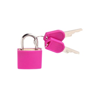 cry 5pcs metal y plástico pequeño mini candado de acero fuerte maleta de viaje diario cerradura con 2 llaves color plástico candado (7)