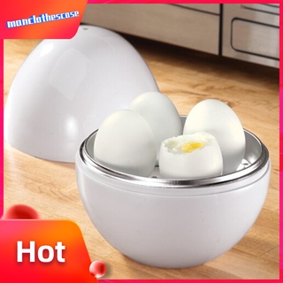 Mccz huevos blancos Para Microondas huevo/huevo práctico De capacidad práctica con 4 huevos/Microondas/Vaporizador De huevos Para el almuerzo