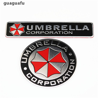 guaguafu 3d aleación de aluminio paraguas corporation resident evil calcomanías decoraciones insignia mx (7)