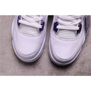 Moda Zapatos De Baloncesto 100 % original nike jordan 4 air court Púrpura Hombre casual Deportivos (4)