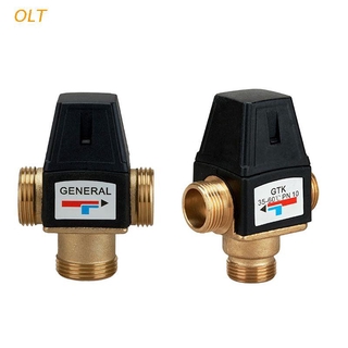 OLT 3 Way Mixing Valve Male Thread Brass Thermostatic Valve for Solar Water Heater