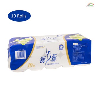 rollos De servilletas De Papel higiénico flexibles con 3 capas/10 rollos Para el hogar/baño/De madera/aire libre