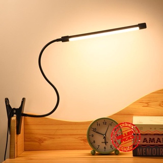 1 pieza de clip led plegable en lámpara de escritorio con 3 modos de ojo usb y para cama ordenador plug-in abrazadera lámpara f2x4
