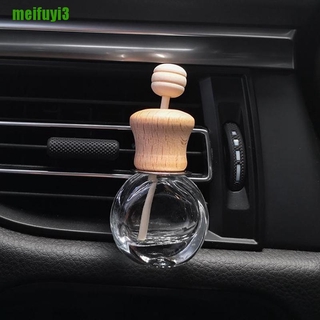 [meifu] Air Freshener Perfume Bottle Pendant Essential Oils Car Hanging Glass Clips Pewlq (1)