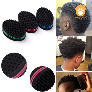 AU Magic Sponge Hair Brush Salon Barber Wave Comb for Afros Curls Coils Dreadlocks