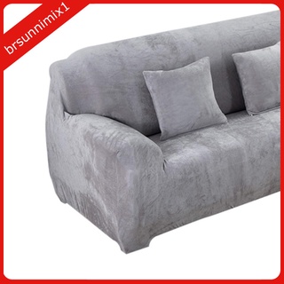 Solid Colour 2 Seater Sofa Slipcover Loveseat Couch Cover