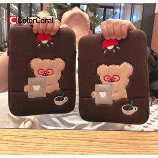 ColorCoral New Fashion Korean Koala Ipad Sleeve Case Bag For Ipad Pro mini 3 4 5 10.2 air 3 10.5 pro 11inch Bear Tablet Inner Handbag Pouch (1)