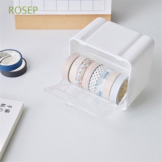 ROSEP En s Caja de|de escritorio|de pegatinas Caja de|de cinta Caja de papelería Mini A prueba de polvo Cuenta de mano|de papelería