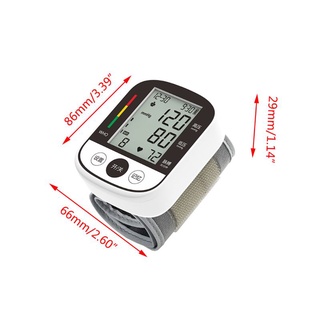 urbanland monitor automático de presión arterial para muñeca 2 usuarios lcd disply pulse heartbeat medidor (2)