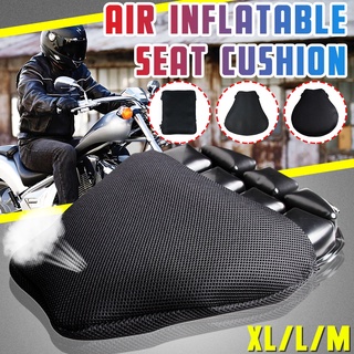 cojín de asiento inflable para motocicleta, alivio del dolor, absorción de golpes, antideslizante, protector de asiento, cojín 3d