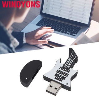 Windyons USB Flash Drive lindo de dibujos animados miniatura forma de guitarra portátil de almacenamiento Stick de memoria (9)