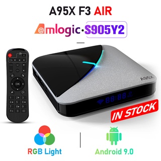 Transpeed A95X F3 Air 8K Android 9.0 TV Box 4K Google asistente de voz wifi 4GB 32GB 64GB RGB luz 4K Youtube Netflix