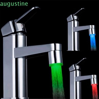 augustine cocina/baño grifo de agua estilo luz led control de temperatura accesorios mini cambio de colores top baño grifo automático/multicolor