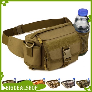 utility nylon cintura pack malla botella de agua titular bolsa senderismo trekking al aire libre honda hombro cinturón bolsa mochila - 7