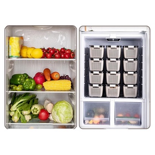 Congelador Sellado Caja De Plástico Para Verduras Y Frutas Para Refrigerador De Gran Capacidad E5A1 (2)