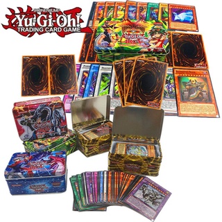 41pcs caja de hierro yugioh juego de cartas versión en inglés juego familiar colección de juguetes de papel (1)