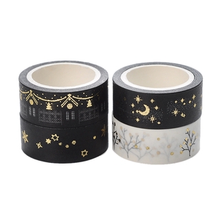 1pc moon and stars decoration tape, 1.5cm x 5m, school supplies, stationery (1)