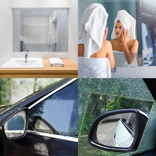 diversión 8 piezas espejo retrovisor de coche a prueba de lluvia película anti-niebla transparente pegatina protectora antiarañazos impermeable espejo ventana película para espejos de coche ventanas seguros suministros de conducción (3)
