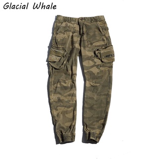 GlacialWhale Mens Cargo Pants Men 2021 Camouflage Joggers Male Hip Hop Streetwear Trousers Jogging Multi-pocket Pants For Men